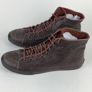 VANS PATENT CRACKLE LEATHER OTW SK8 High Top